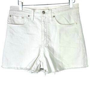 Madewell | High Rise Jean Shorts White 29